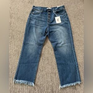 NWT Kancan High Rise Straight Leg Jeans 12/31